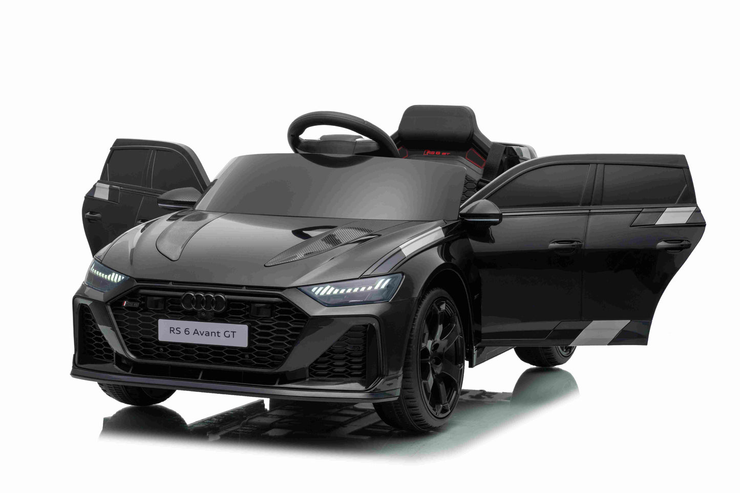 Licensed AUDI RS6 Avant GT Kids Ride on Car With Remote 12V-7AH & 4 x Motors - Black