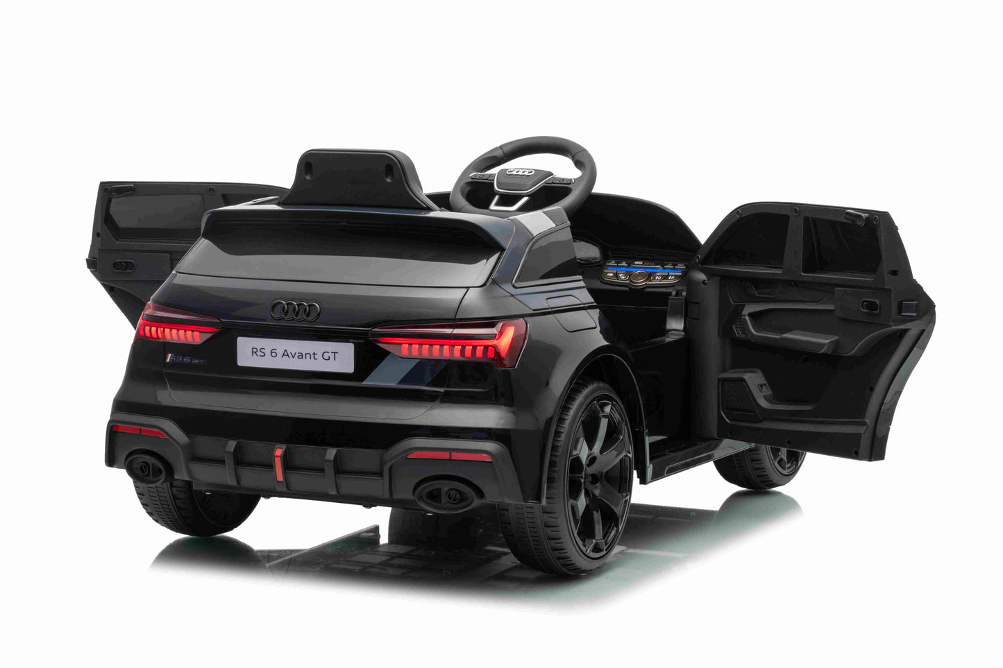 Licensed AUDI RS6 Avant GT Kids Ride on Car With Remote 12V-7AH & 4 x Motors - Black