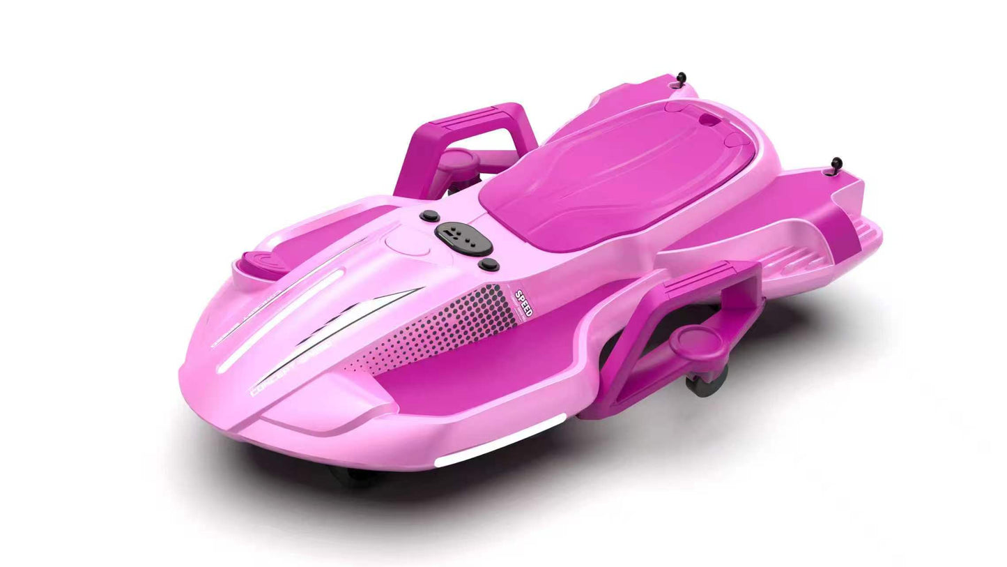 New 12v Shark Wiz Kart Kids Electric Ride On Toy Car - Pink