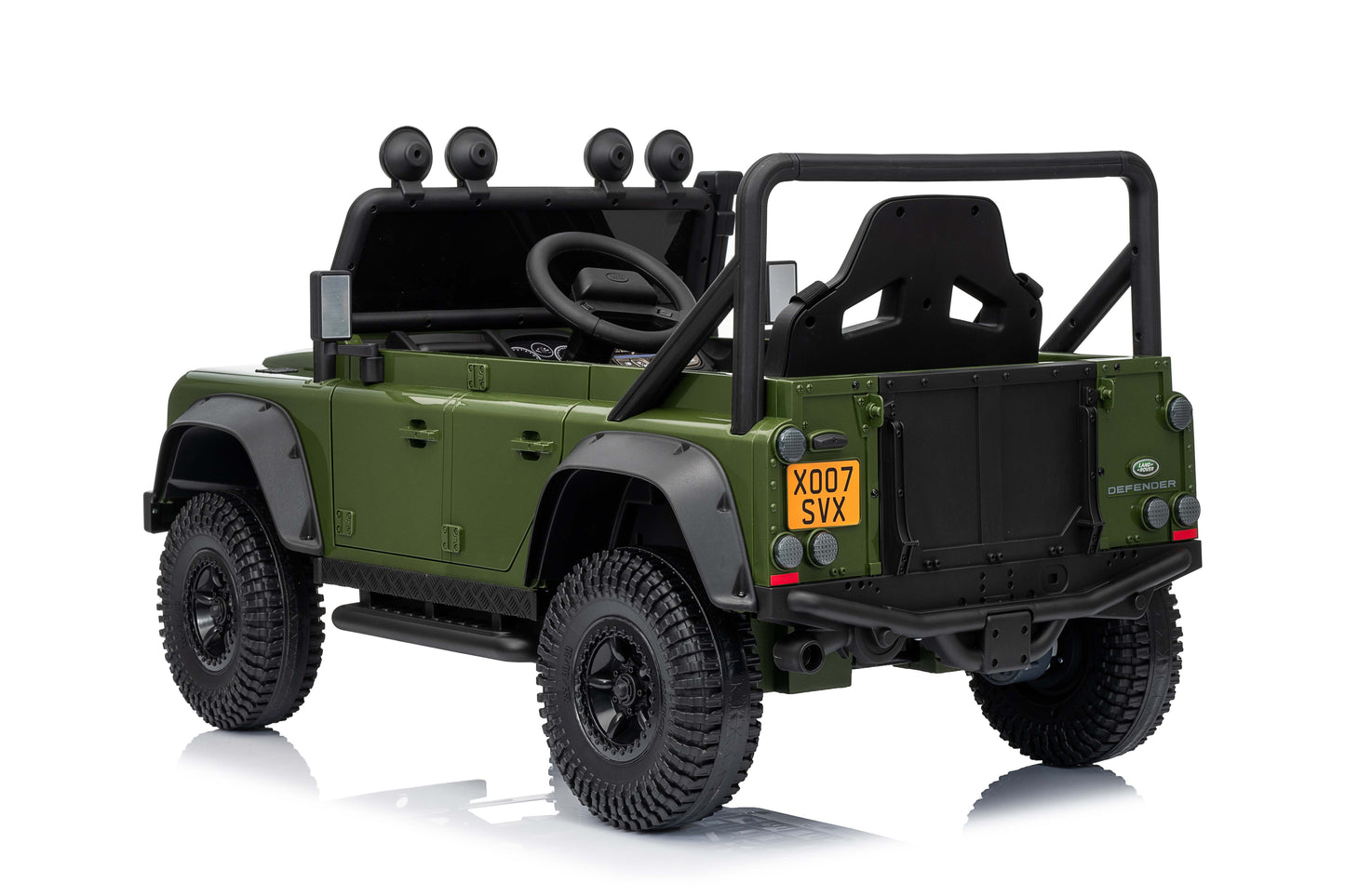 Land Rover Defender 110 SVX Spectra 24v Ride On Car with Remote Army Green