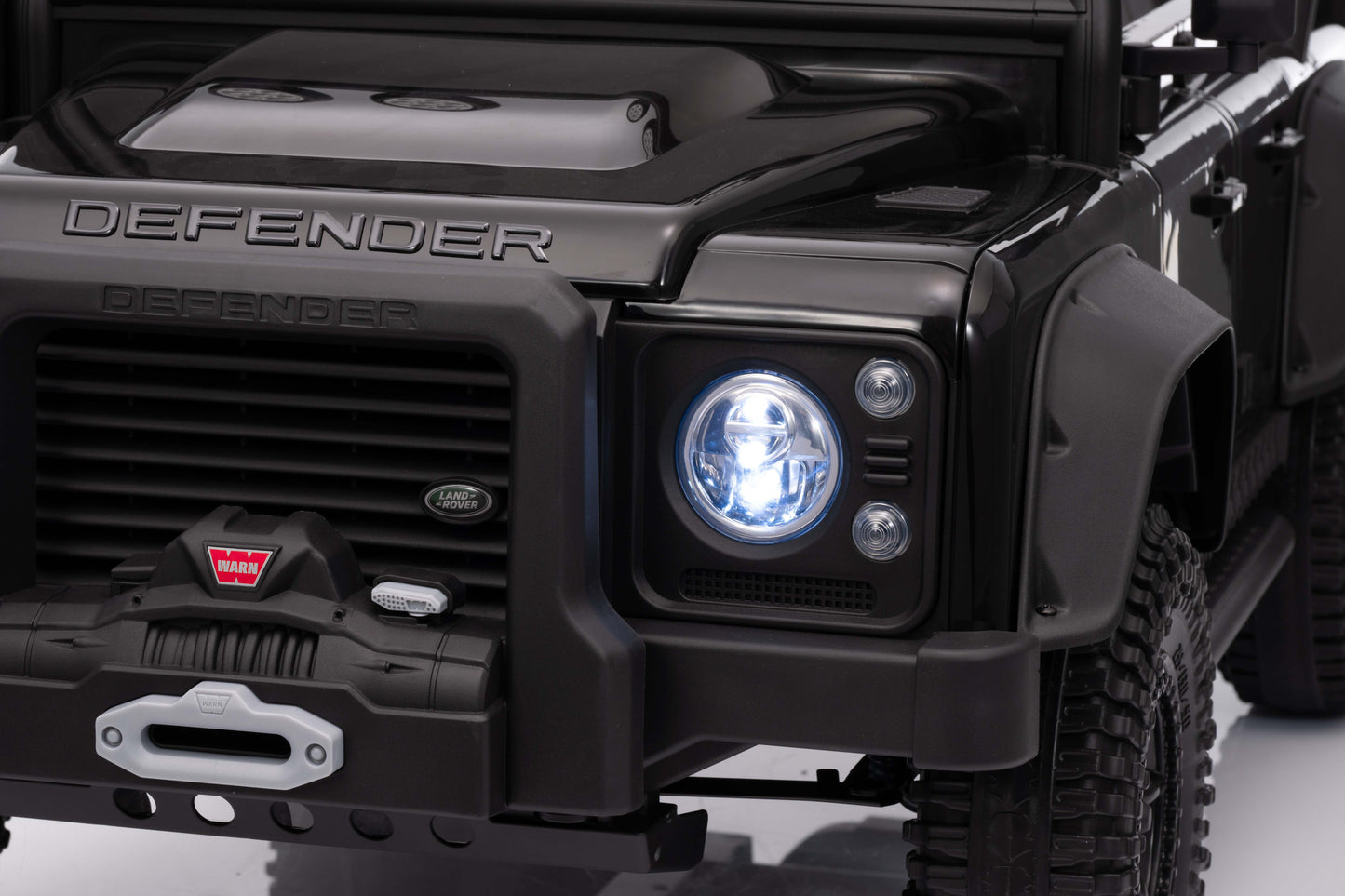 Land Rover Defender 110 SVX Spectra 24v Ride On Car with Remote Black