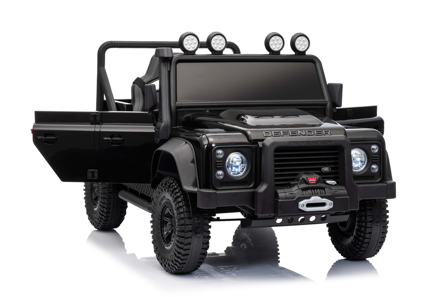 Land Rover Defender 110 SVX Spectra 24v Ride On Car with Remote Black