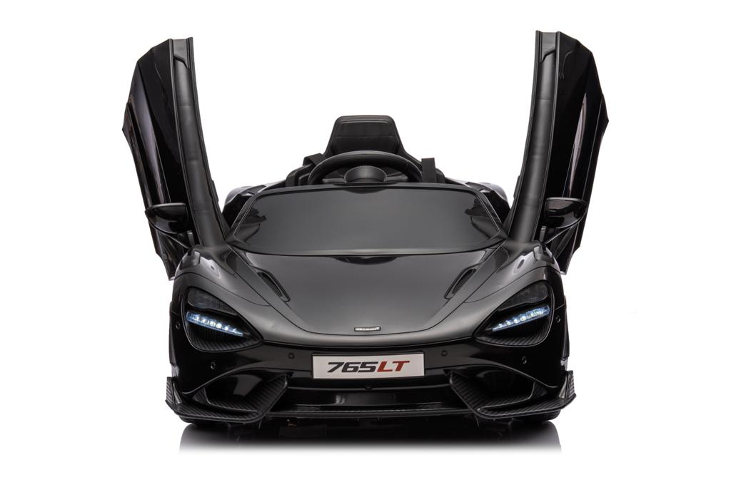 Mclaren 765LT Electric 12V Kids Ride on Toy Car With Remote - Metallic Black