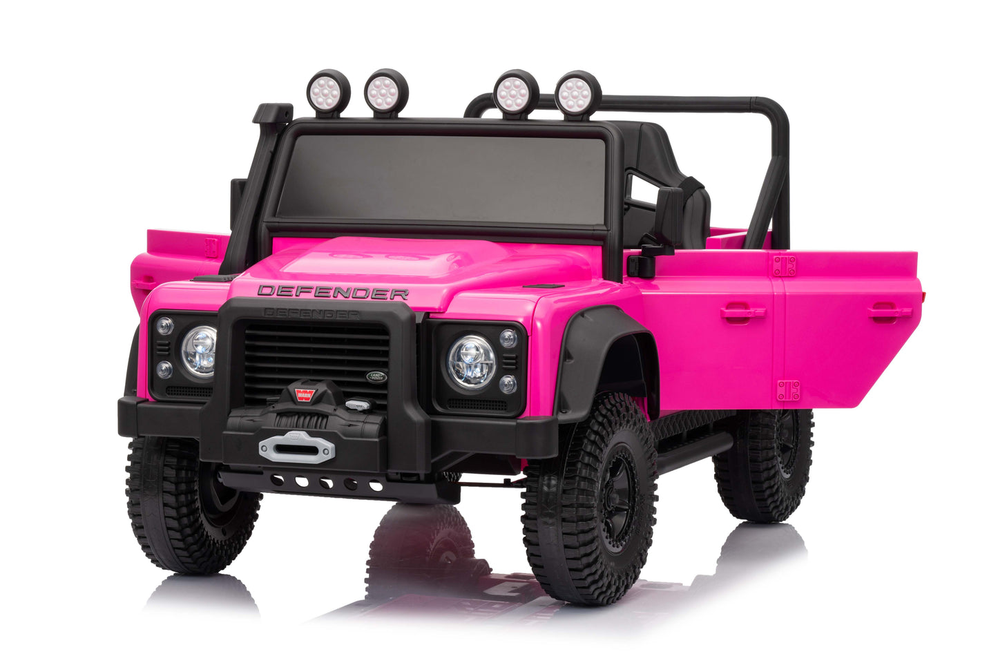 Land Rover Defender 110 SVX Spectra 24v Ride On Car with Remote Pink
