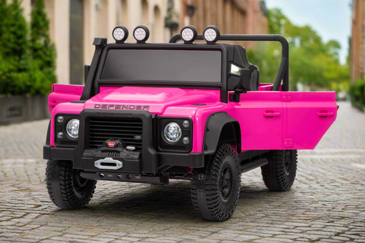 Land Rover Defender 110 SVX Spectra 24v Ride On Car with Remote Pink