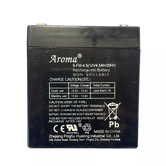 12v4.5a Lead Acid Rechargeable Battery For Kids Ride on Cars Mfd 2024 Heavy Duty