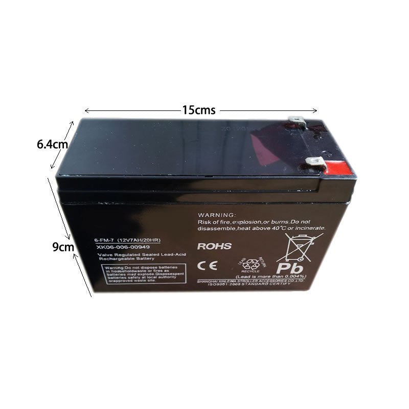 12V Rechargeable Battery for Ride on Kids Electric Cars Jeeps Quad Bikes 6-FM-7(12v-7.0ah/20Hr)