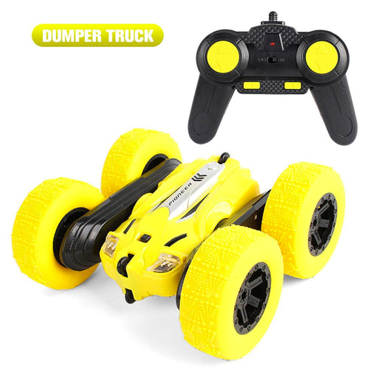 Remote Control 4WD 360° Rotation RC Stunt Car High Speed Off-Road Racing Car - Yellow