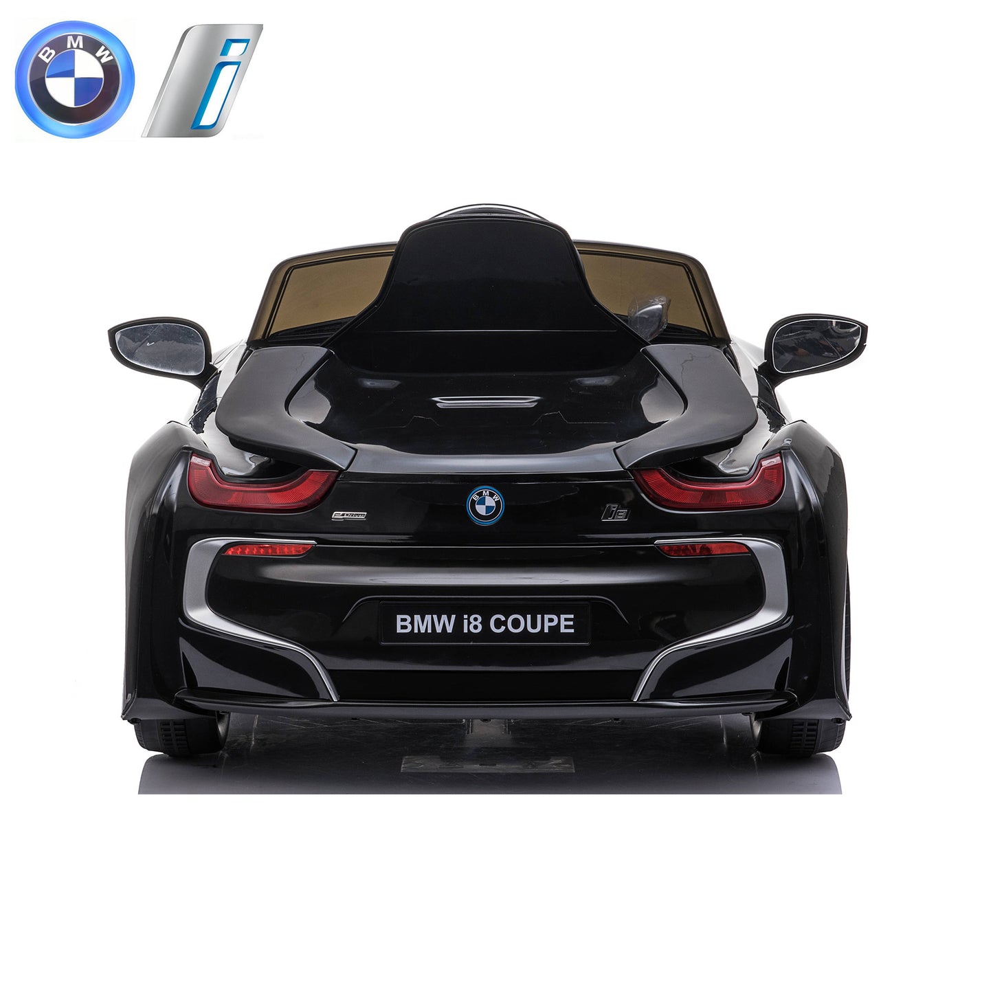 New Licensed BMW I8 Coupe 12V Kids Ride on Toy Car With Remote - Black