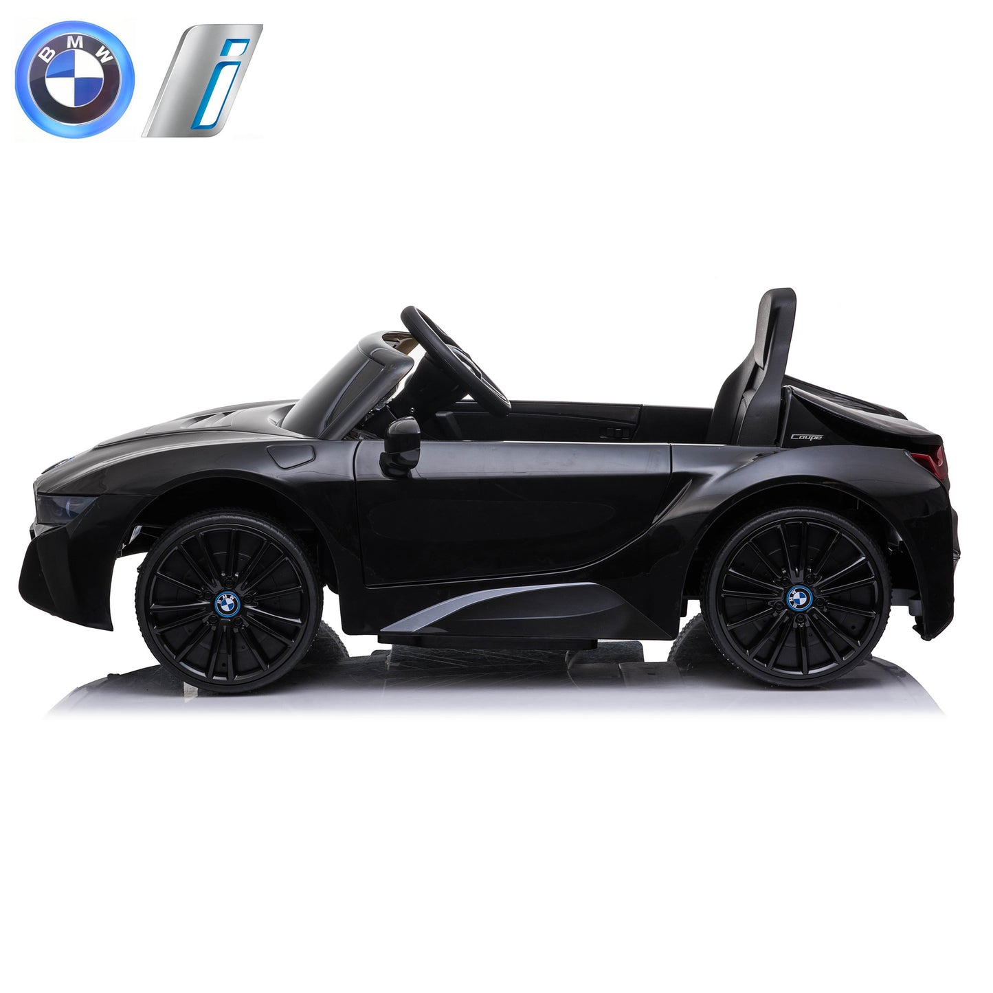New Licensed BMW I8 Coupe 12V Kids Ride on Toy Car With Remote - Black